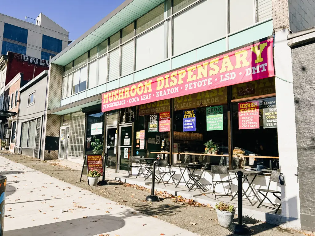 Located just around the corner, this well-known Mushroom Dispensary adds a touch of local character and curiosity to the neighborhood — one of Vancouver’s more talked-about spots.