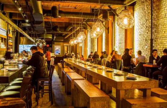 Located beside St. Lawrence, Cuchillo serves vibrant Latin American small plates and inventive cocktails in an industrial-chic setting — a perfect spot for a lively evening out in Vancouver.