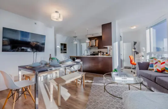 An open-concept layout that flows effortlessly — enjoy cooking, dining, and relaxing in one beautifully connected modern space filled with natural light and thoughtful design.