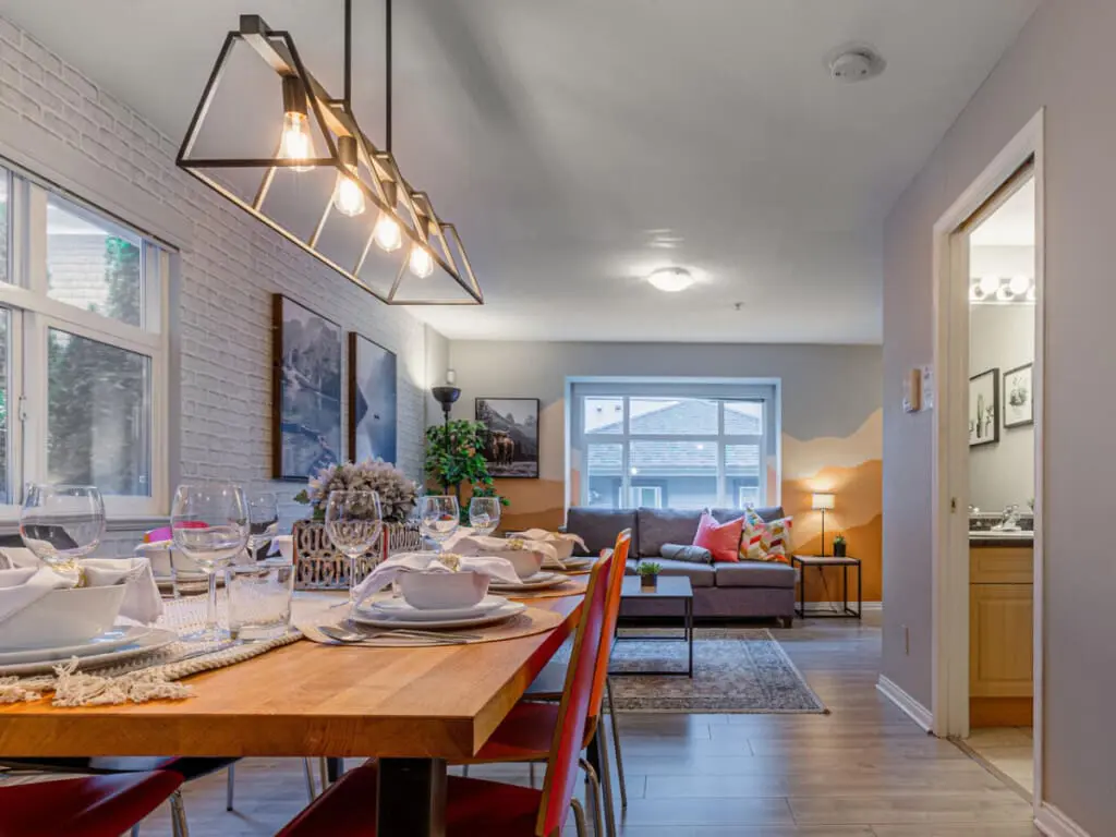 Enjoy gathering around the dining table to share meals and make memories with family and friends during your stay.