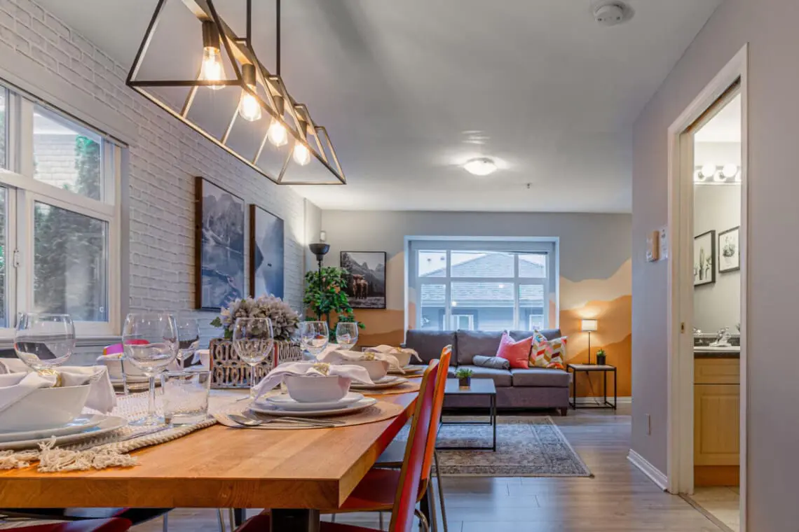 Enjoy gathering around the dining table to share meals and make memories with family and friends during your stay.