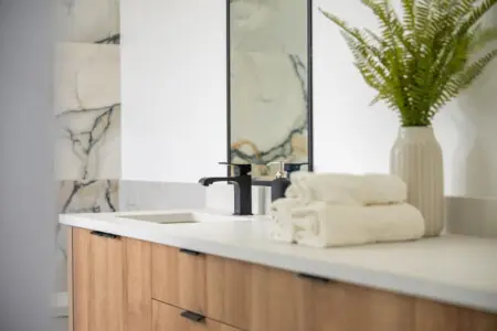 Ensuite Bathroom (Connected to Primary Bedroom 1): Unwind in your spa-inspired ensuite, complete with elegant finishes, modern fixtures, and calming design details. A luxurious sanctuary for rest and rejuvenation.