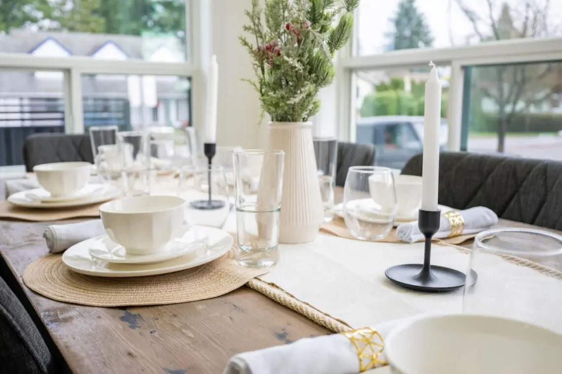 Gather around the elegant dining table for eight and enjoy memorable meals, laughter, and connection with loved ones — the perfect space for shared vacation moments.