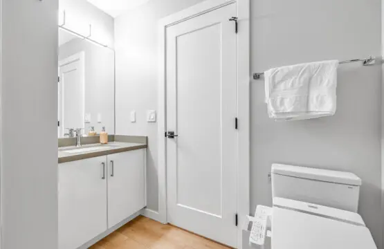 A bright, spa-like bathroom designed for both function and relaxation — a calming space to refresh, recharge, and enjoy a little quiet luxury every day.