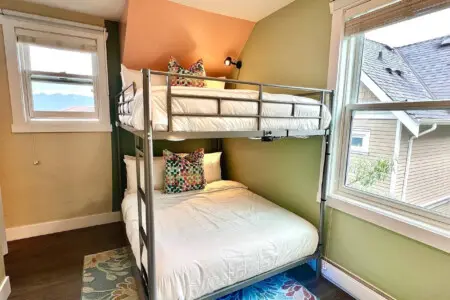 Fun and functional bedroom with Double bunk beds—perfect for kids or groups traveling together.